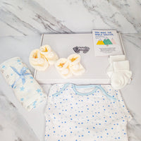 Baby boy essentials and wish bracelet card