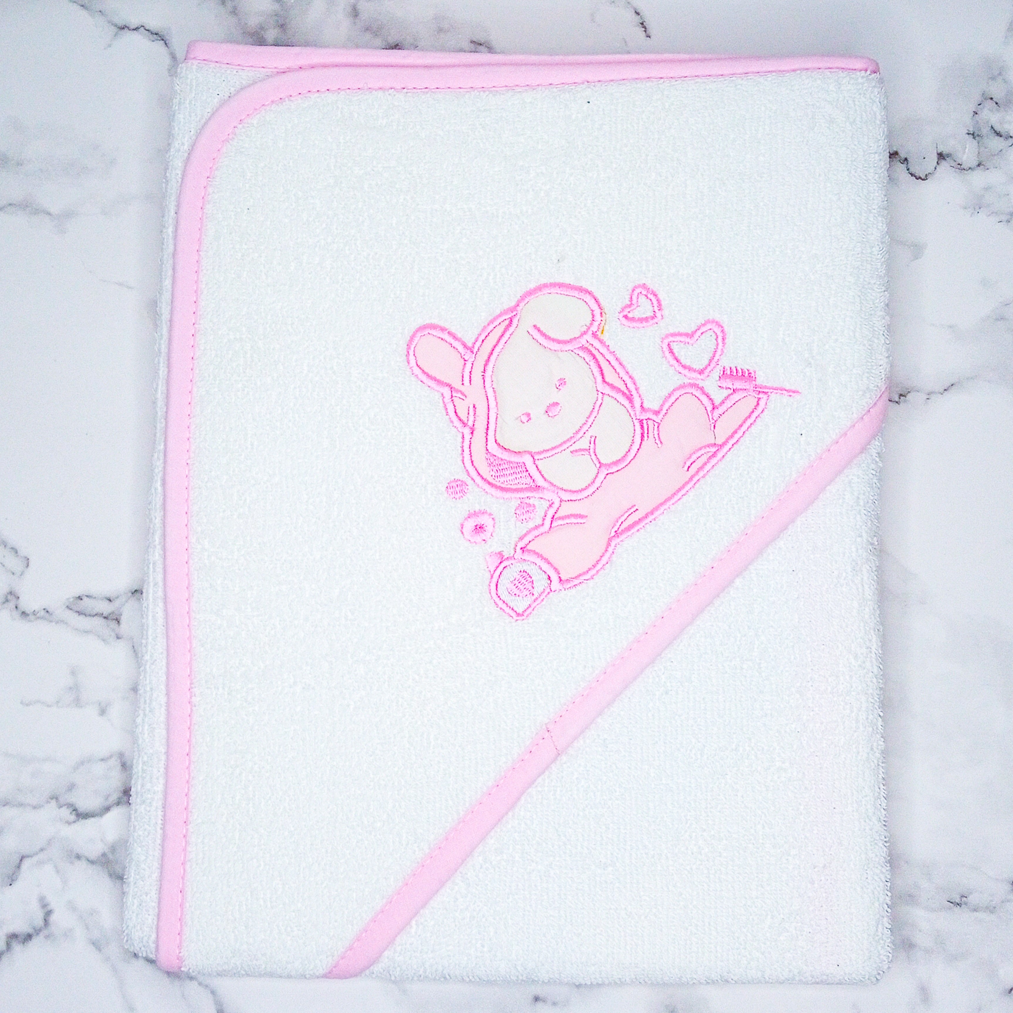 Mud Pie Bunny Baby Hooded Towel