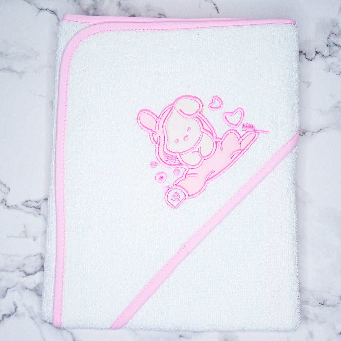 Mud Pie Bunny Baby Hooded Towel
