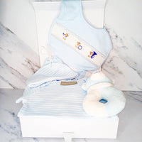 Blue Baby Boy Hamper Music Pattern Gift Set