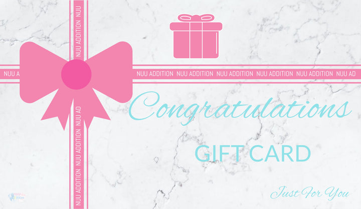 Nuu Addition E Gift Card is quick and simple, the ideal gift idea for a new parent. 