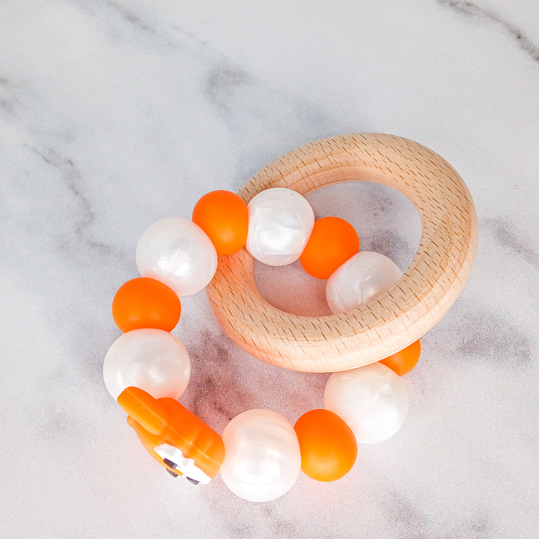 Handmade Baby Fox Teether Rattle 