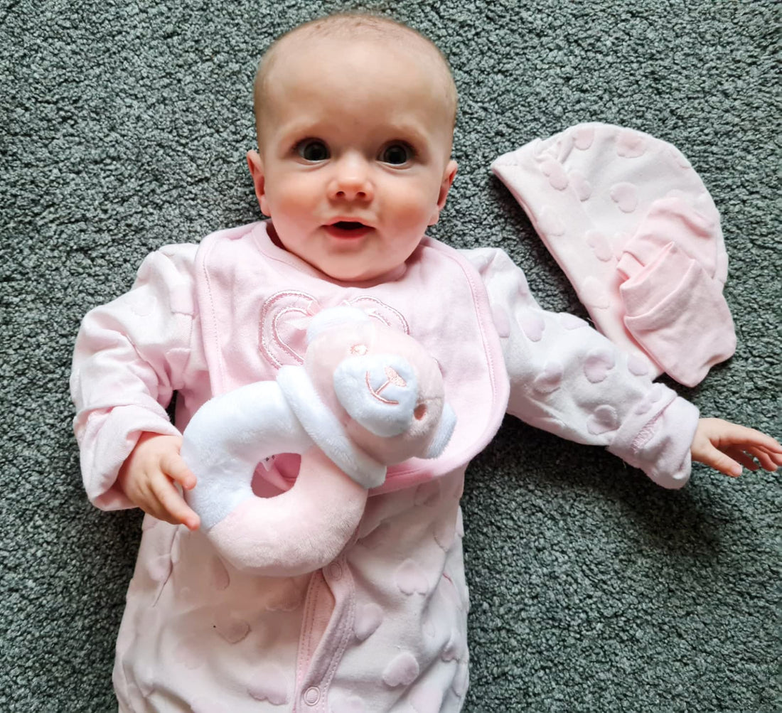 Baby Girl In Bows & Hearts Baby Girl Gift Hamper