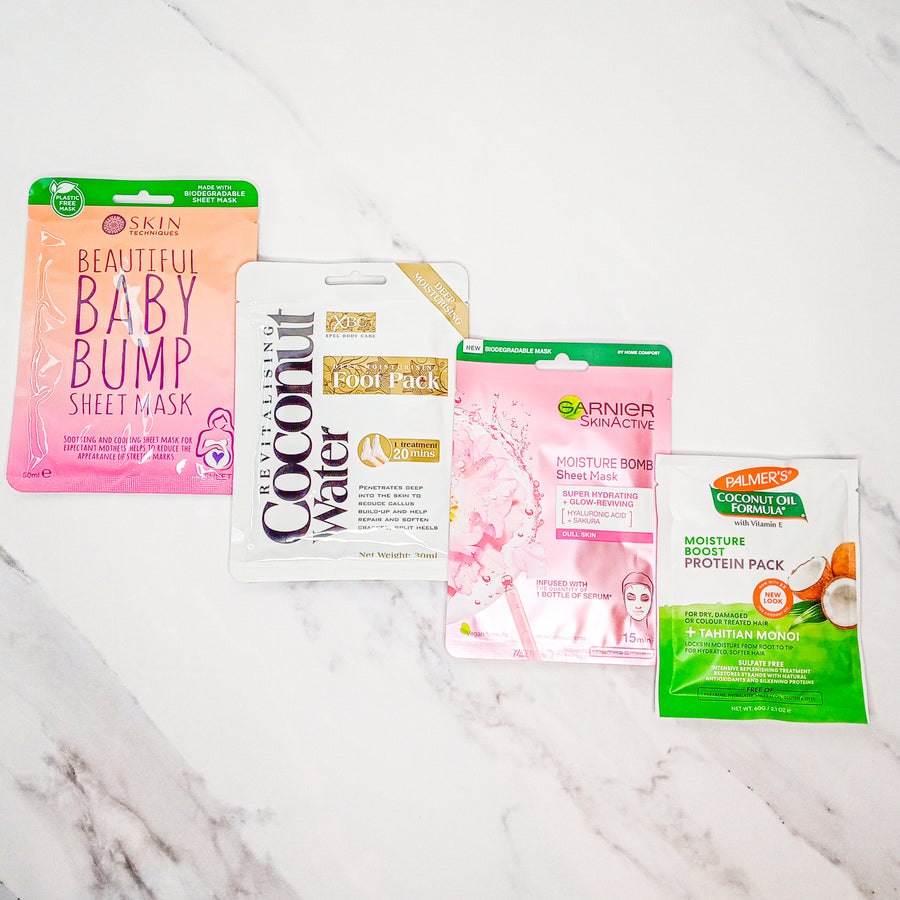 Pregnancy Bump Sheet Mask with Hair Pack and Face Spa Mask