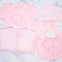 Pink Bows & Hearts Baby Girl Gift Hamper