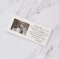 Baby frame with engraved poem. 