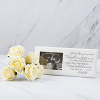 Baby scan photo frame, with engraved poem. 