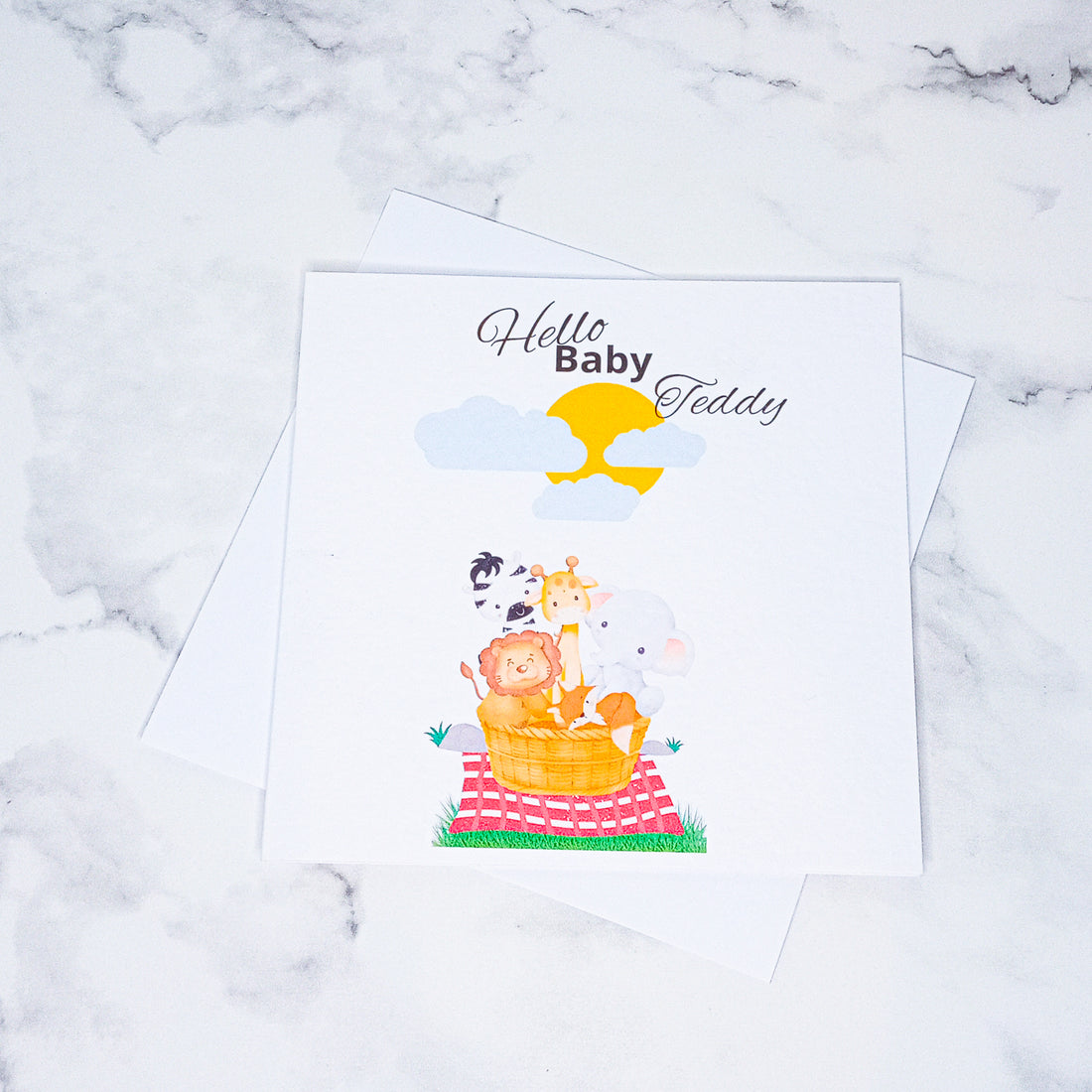 Personalised Hello Baby Greeting Card