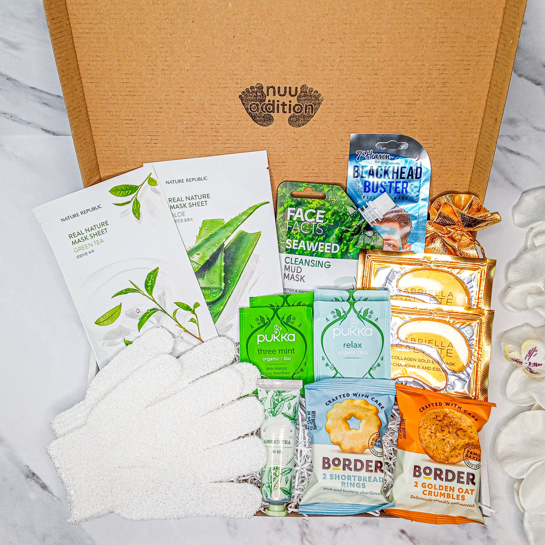 Relaxation hamper for new parents